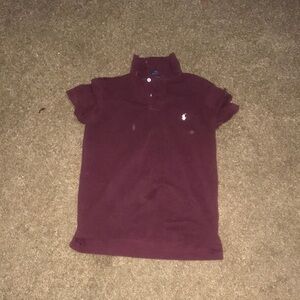 Burgundy Kids Polo Shirt
